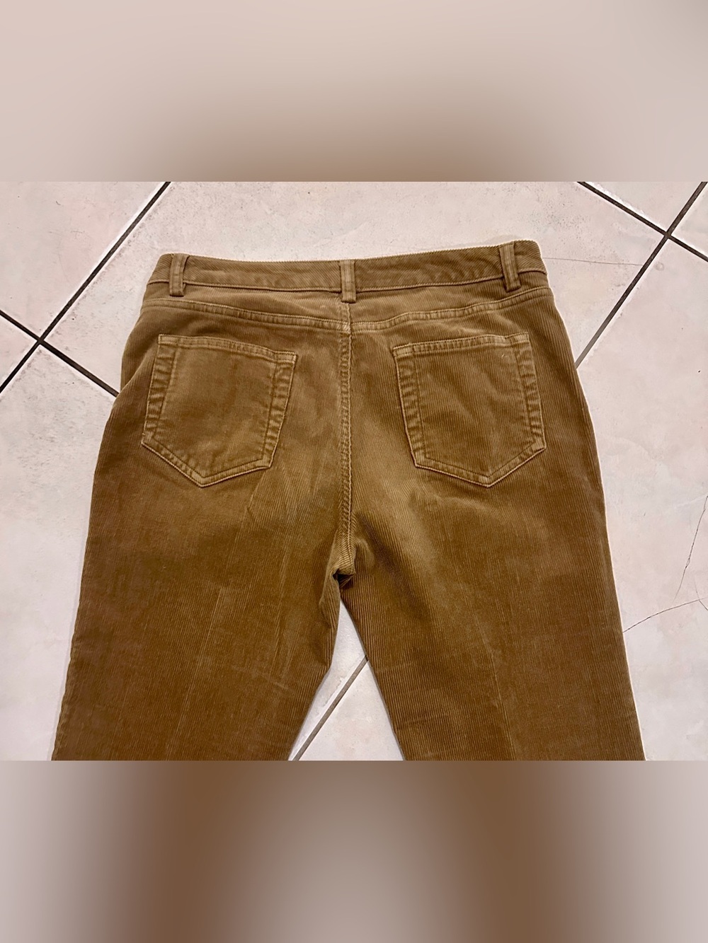 Lands’ End  Size 6 Brown Corduroy Bootcut Flare Pants Stretch Y2K Prep - Picture 8 of 11